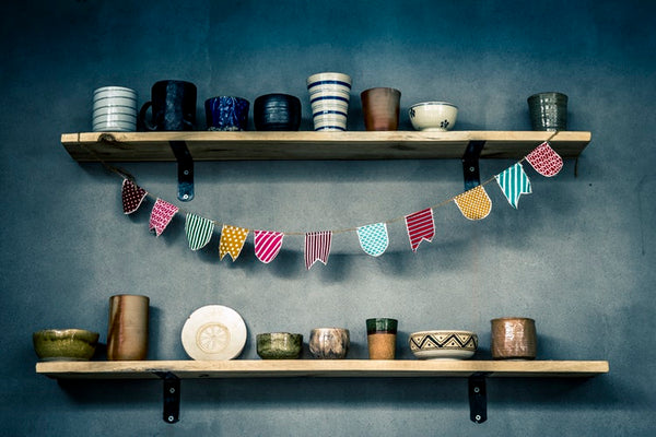 Organize Small Home with Wall Wooden Floating Shelves