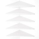 Love-KANKEI Corner Shelf Wall Mounted,Floating Wall Shelves for Storage,Rustic Wood Hanging Shelves for Display,Bathroom Kitchen Bedroom Living Room,Set of 4,Black