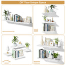 Love-KANKEI Floating Shelves Wall Mounted Set of 6