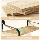 Love-KANKEI Floating Shelves for Wall Set of 4