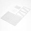 Love-KANKEI Floating Shelves Wall Mount Rustic Wood Wall Shelves with Large Storage L16.5 x W12 inch for Kitchen Living Room Bathroom Bedroom Set of 2 Carbonized Black