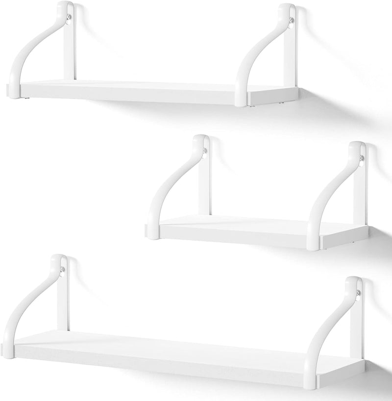 Love-KANKEI Floating Shelves Wall Mounted Set of 3