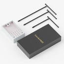 Love-KANKEI Necklace Holder Jewelry Tree Stand Adjustable Height with Large Storage for Necklaces Bracelets Earring Rings Drawer Jewelry Organizer Jewelry Display White and White