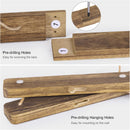 Love-KANKEI Wood Picture Photo Frame for Wall Decor 26×29 inch with 30 Clips and Adjustable Twines Collage Artworks Prints Multi Pictures Organizer and Hanging Display Frames Carbonized Black