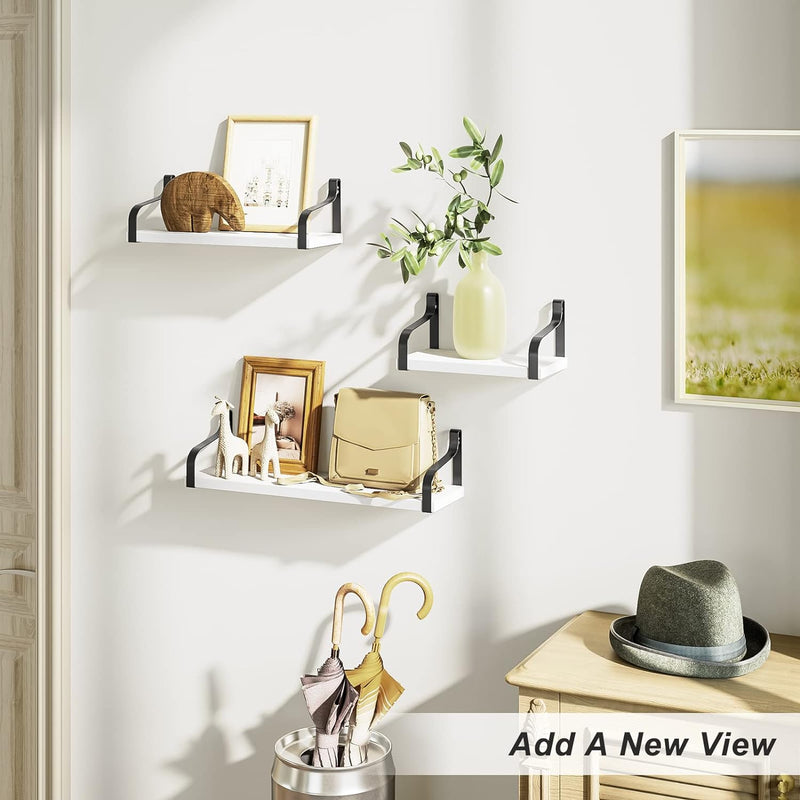 Love-KANKEI Floating Shelves Wall Mounted Set of 3