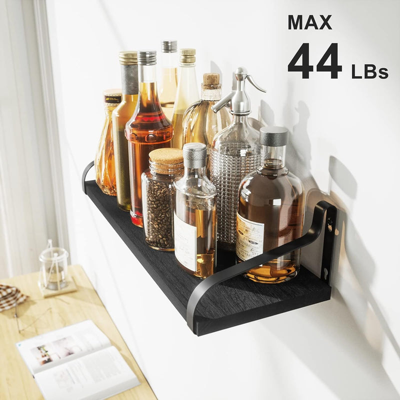 Love-KANKEI Floating Shelves Wall Mounted Set of 3