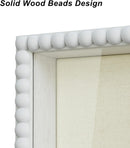 Love-KANKEI Shadow Box Frame 8x10,Wood Deep Shadow Box Display Case with Unique Beads Door and Glass Window, Memory Box for Pictures,Medals,Memorabilia,Collections Natural