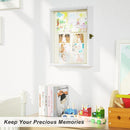 Love-KANKEI Shadow Box Frame 8x10,Wood Deep Shadow Box Display Case with Unique Beads Door and Glass Window, Memory Box for Pictures,Medals,Memorabilia,Collections Natural