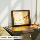 Love-KANKEI Shadow Box Frame 8x10,Wood Deep Shadow Box Display Case with Unique Beads Door and Glass Window, Memory Box for Pictures,Medals,Memorabilia,Collections Natural