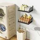 Love-KANKEI Floating Shelves Wall Mount Rustic Wood Wall Shelves with Large Storage L16.5 x W12 inch for Kitchen Living Room Bathroom Bedroom Set of 2 Carbonized Black