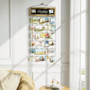 Love-KANKEI Picture Frames Collage Wall Decor 15×32 inch with Picture Board and 30 Clips,Wood and Metal Photo Frame,Gallery Artworks Display for Living Room,Bedroom Carbonized Black