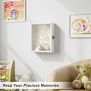 Love-KANKEI Shadow Box Frame 8x10,Wood Deep Shadow Box Display Case with Unique Beads Door and Glass Window, Memory Box for Pictures,Medals,Memorabilia,Collections Natural